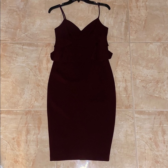 NWT Gianni Bini Wine colored dress - Picture 4 of 4
